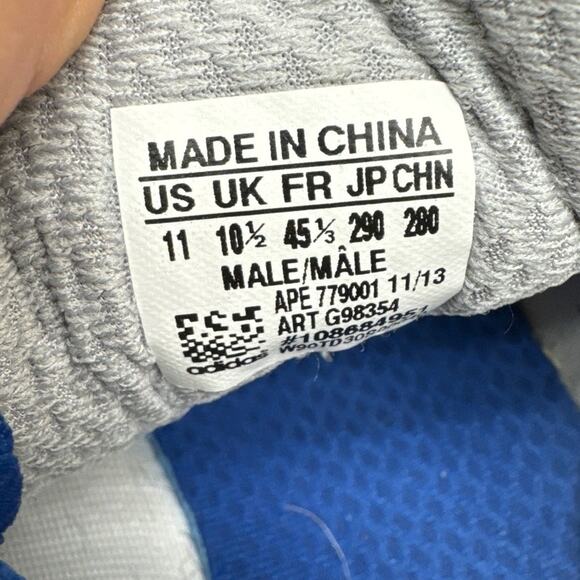 Adidas X-Hale 2013 Gray Red White Blue Low Top Athletic Sneaker Men 11 - Picture 7 of 8